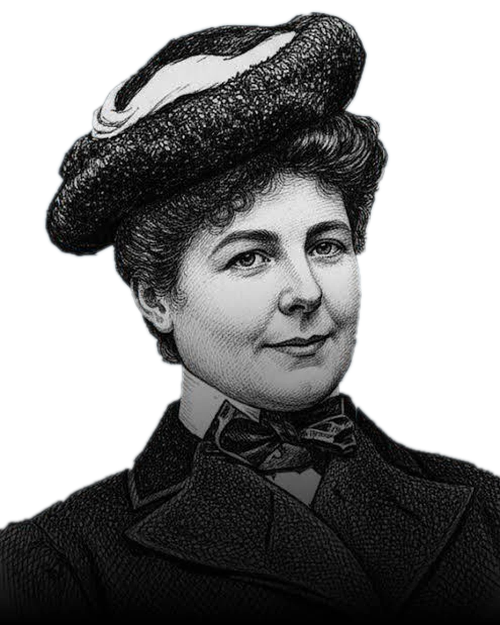 Illustration of Mary Anderson, inventor of the windshield wiper